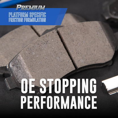 Bendix Premium SBC11 Ceramic Front Brake Pads for Select Models Dodge Dart,Ford Fairlane,Falcon,Sedan Delivery,Mustang,Ranchero,Mercury Comet,Cougar,Cyclone,Plymouth Barracuda,Duster,Scamp,Valiant