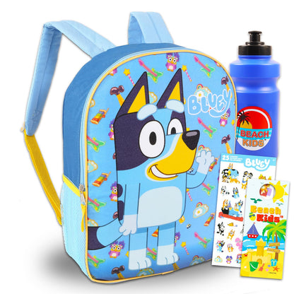 Bluey Backpack for School Bundle w/ 15" Bookbag for Boys Girls + More