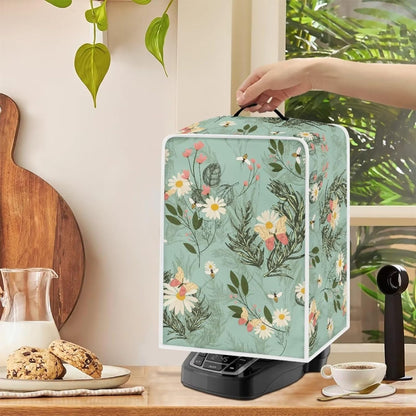 Coffee Maker Cover - Kitchen Appliances Protector for Most Standard Coffee Makers, Dust Cover with Daisy Leaf Design