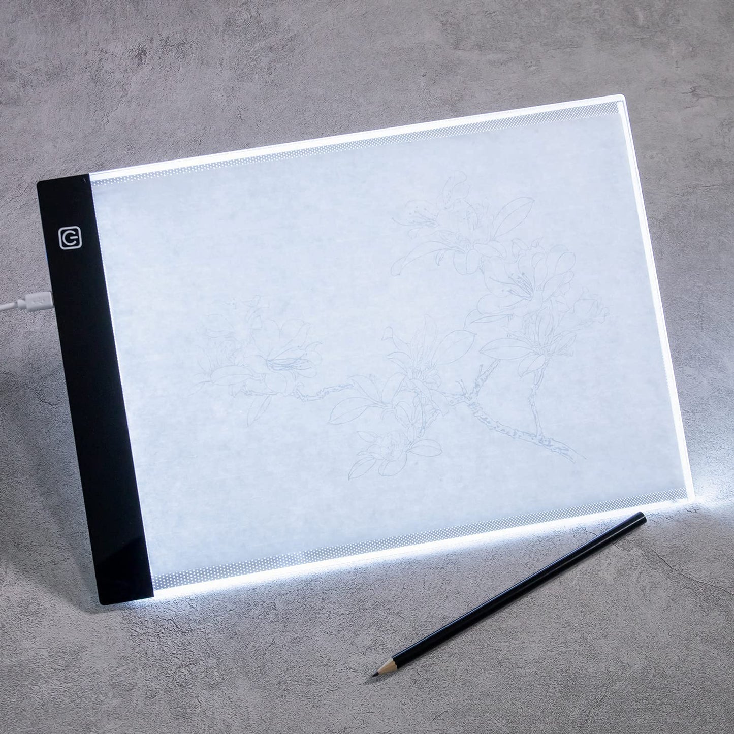 A4 Light Pad for Diamond Painting, LED Light Box Copy Board Light Tracing Box,Trace Light Board,Artcraft Copy Table,Middle