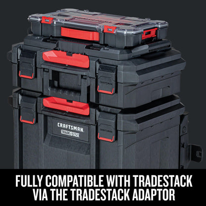 CRAFTSMAN VERSASTACK Storage Organizer, Small Parts Organizer, 20-Compartments, Lid Includes Secure Latch (CMST17828)