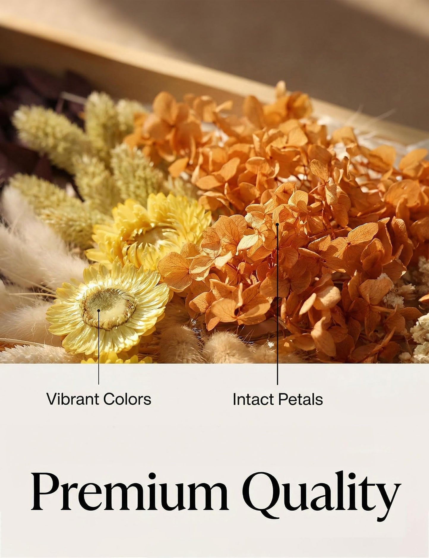 apmunik DIY Dried Flower Set, Bulk Dried Flowers Bouquet, Dried Flower Vase Arrangement, Autumn Decoration,Dried Flowers with Stems. (Fall)