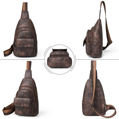 Sling Bag Crossbody Bags for Women Small Cross Body Bag Fanny Packs Chest Sling Purse for Daily Travel Leisure Sport