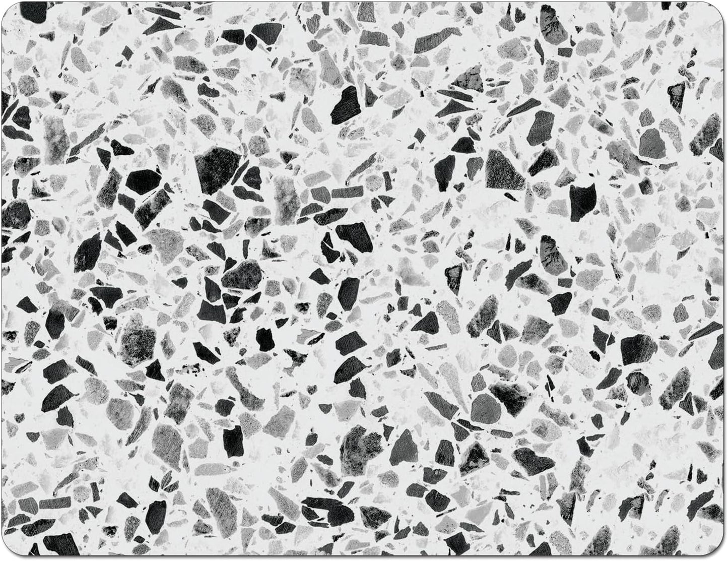 Cut N' Funnel Terrazzo Designer Flexible Plastic Cutting Board Mat, 15" x 11.5", Made in the USA, Easy to Clean