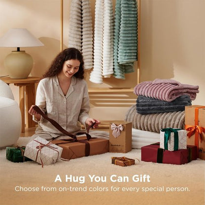 Bedsure GentleSoft Full Blanket - Cozy Grey Throw for Women & Girls | 84x90 Inches