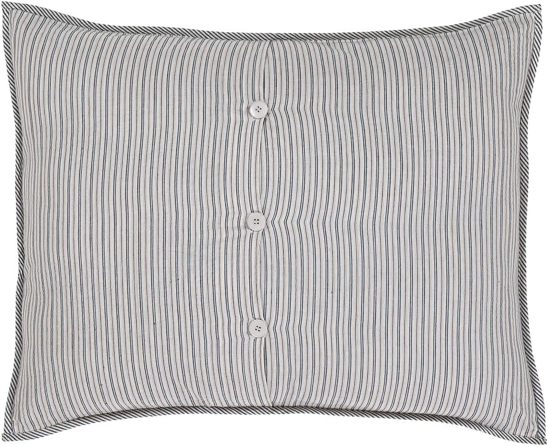 VHC Brands Ashmont Bedding Accessory Pillow Cover Sham for Farmhouse Decor (Standard).