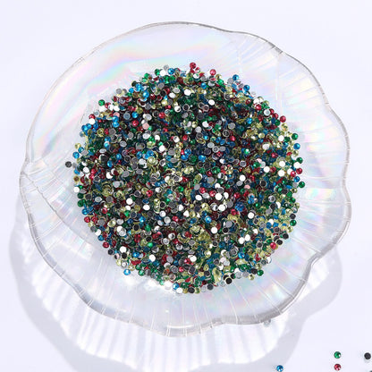 60000 Pcs 60 Color Rhinestones Diamond Painting Beads Flat Bottom Round Resin Beads Art Replacement Diamonds for DIY Craft Diamond Painting Accessories(Fresh Color)