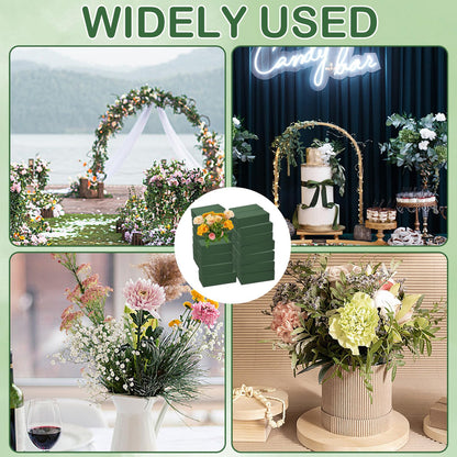 40Pcs Floral Foam Blocks, Floral Foamused for Plant Foam and Flower Green Floral Foam Blocks for Dried and Fresh Flowers Florist Foam Dry Foam for Artificial Flowers Supplies 5.5 X 3.2 X 1.8 in