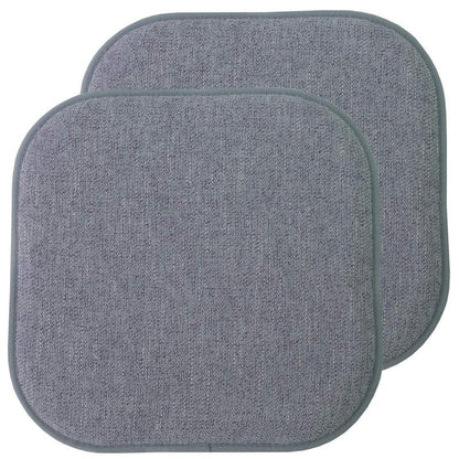 Sweet Home Collection Cushion Memory Foam Chair Pads Honeycomb Nonslip Back Seat Cover 16" x 16" 6 Pack Light Baby Blue