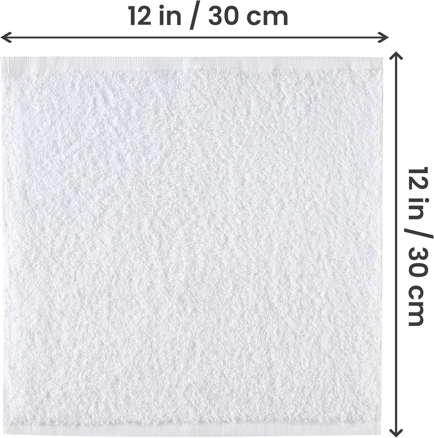 24 Pack Set, 100% Utopia Towels Cotton Washcloths Ring Spun Cotton, Premium Quality Flannel Face Cloths, Highly