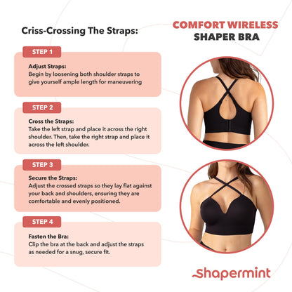 SHAPERMINT Bras for Women - Lingerie Bra, Bralettes for Women with Support, No Underwire Plus Size Bras for Women