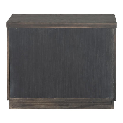 Furniture of America Selyra Modern Contemporary Solid Wood 30-inch 1-Drawer Nightstand with USB Ports, Sealed Back, English Dovetail, Ball-Bearing Glides, No Assembly for Bedroom, Guest Room, Ash Gray