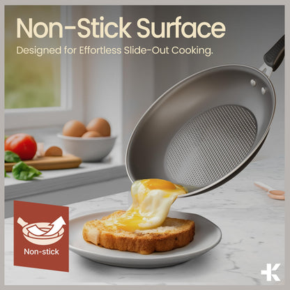 Pots and Pans Set, 23-Piece Non Stick Cookware & Bakeware Sets with Plaid Pattern, Stackable Design, Dishwasher Safe, Stain-resistant, Oven & All-Stove Safe, Tempered Glass Lid, Black