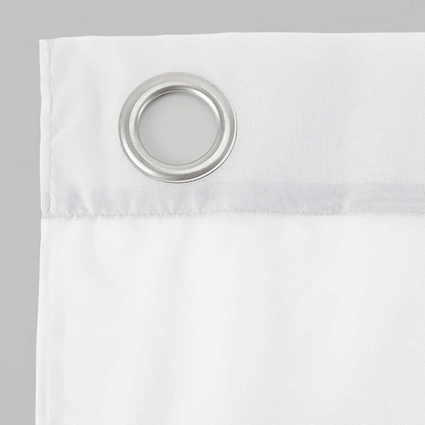 No. 918 Emily Sheer Voile Grommet Curtain Panel - 59" x 63", White