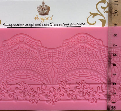 Cake Lace Mold, Silicone Lace Molds for Cake Decorating and Cupcake Top Decoration