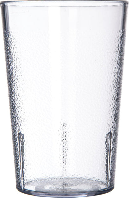 Carlisle FoodService Products Stackable Tumbler Plastic Tumbler for Restaurants, Catering, Kitchens, Plastic, 8.1 Ounces, Clear, (Pack of 72)