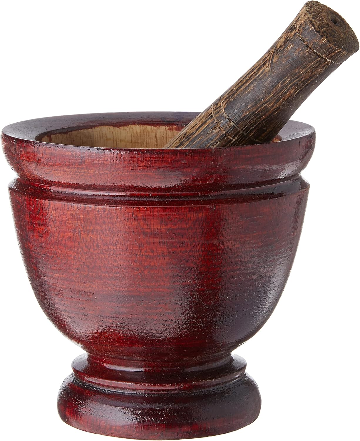 Thai Mortar Pestle Grinding Cookware, 5 inch, Thai Food Menu Recipe Kitchen Tool