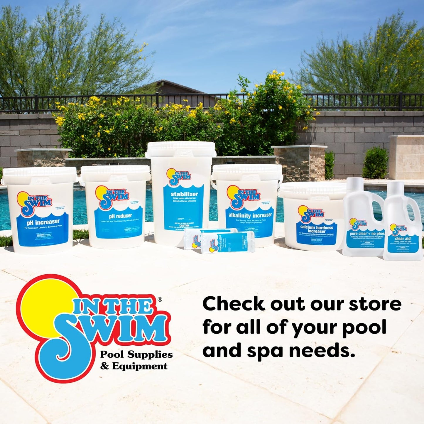 Swimming Swimming 100% 5 In The Swim Alkalinity Increaser for Pools - Raises Alkalinity and Balances pH Levels in Your