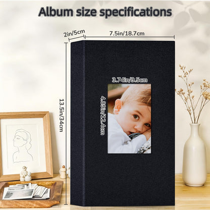 popotop Photo Album 4x6-300 Photos Linen Cover Photo Books with 300 Horizontal Pockets,Slip-in Picture Albums for Family Wedding Anniversary Baby Vacation Pictures
