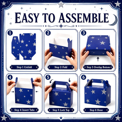 24 Pcs Spooky Themed Party Favor Boxes Cartoon Movie Theme Treat Paper Boxes Spider Star Moon Button Paper Box Halloween Supplies Spider Birthday Themed Favor Box for Celebration Party Supplies