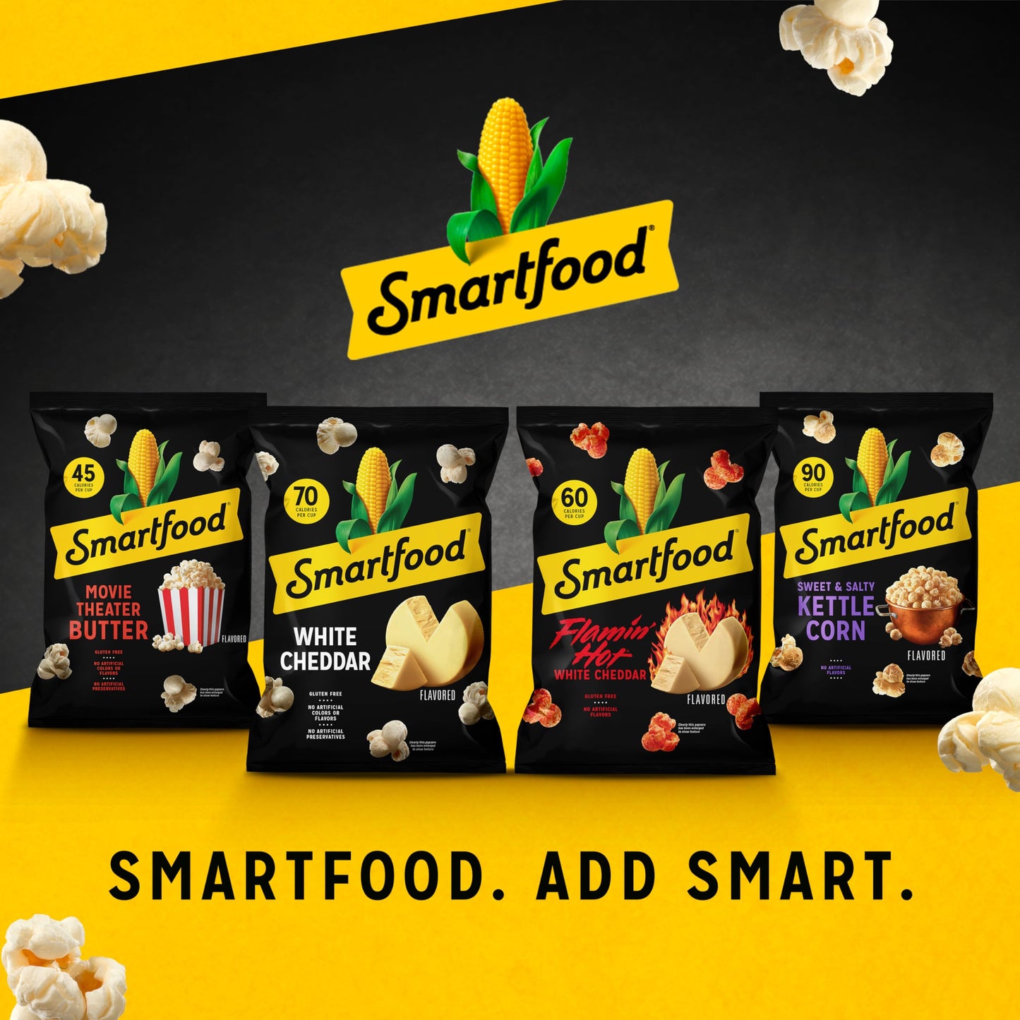 Smartfood Popcorn, Variety Pack, 0.5 Ounce (Pack of 40)