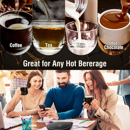 NBBRDDN Set, 2 Settings, Set Coffee Mug Warmer & Mug Coffee Cup Warmer with Temperature Electric Coffee Warmer for Desk