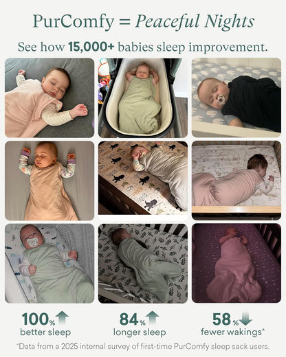 PurComfy Sleep Sack - 2.5 TOG Premium Bamboo Viscose Warm Baby Sleeping Bag | Supersoft Quilted Design