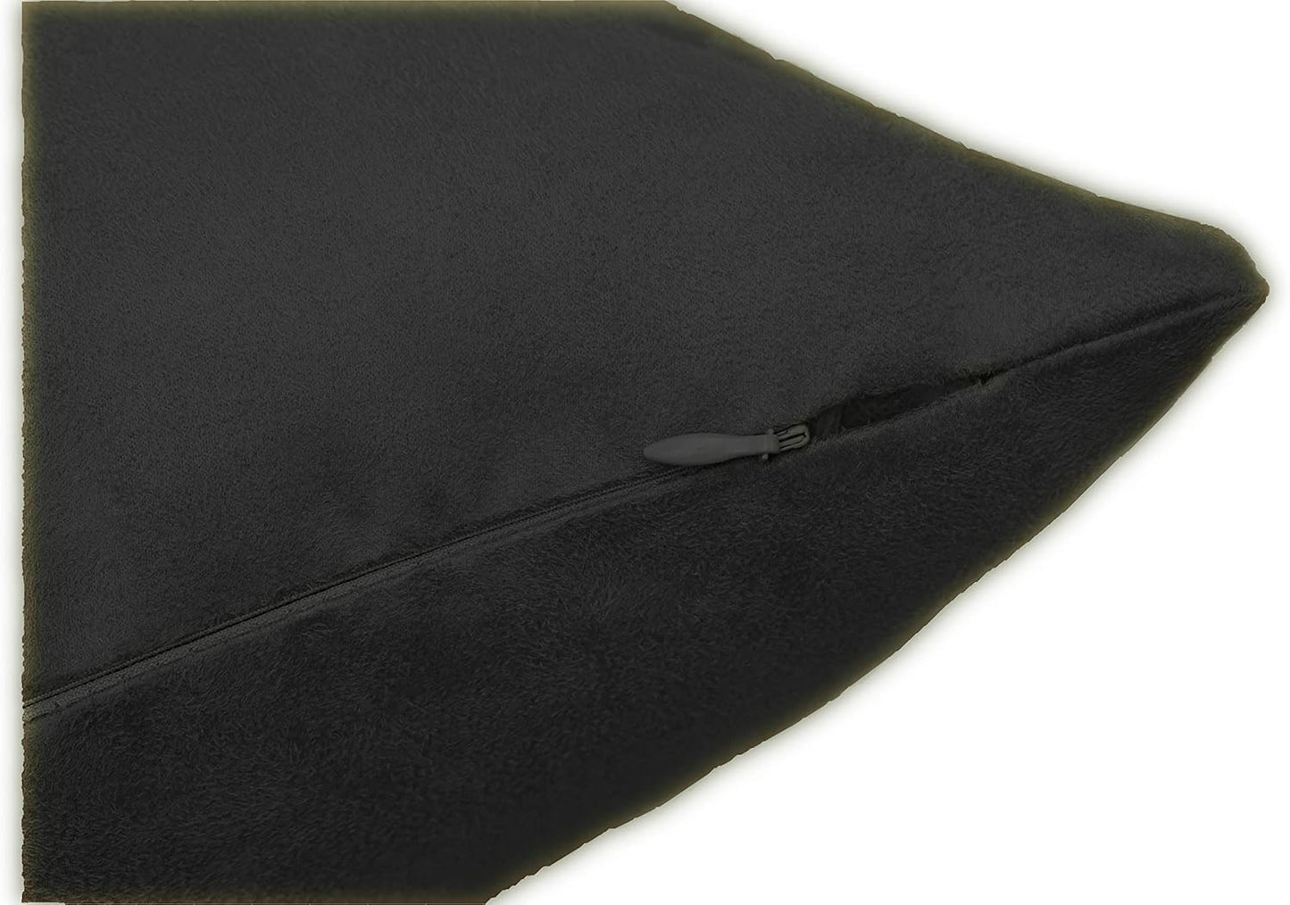 20 54 Inch MoonRest Classic Microsuede Body Pillow Pillowcase - Ultra-Soft Plush - Hidden Zipper X - Cool Black