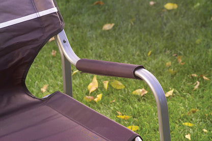 Coleman Portable Aluminum Camp Chair with Side Table & Cup Holder, Lightweight Folding Chair for Outdoor Seating