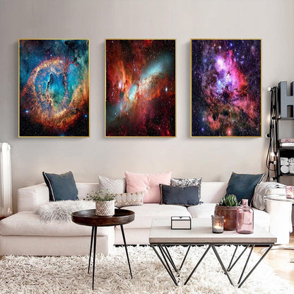 pchmcu 3 Pack Galaxy Diamond Painting Kits for Adults,5D Diamond Art Painting,DIY Full Drill Crystal Rhinestone Arts and Crafts,Gem Art Star Painting with Diamond Home Wall Decor 9.8x13.8 inch