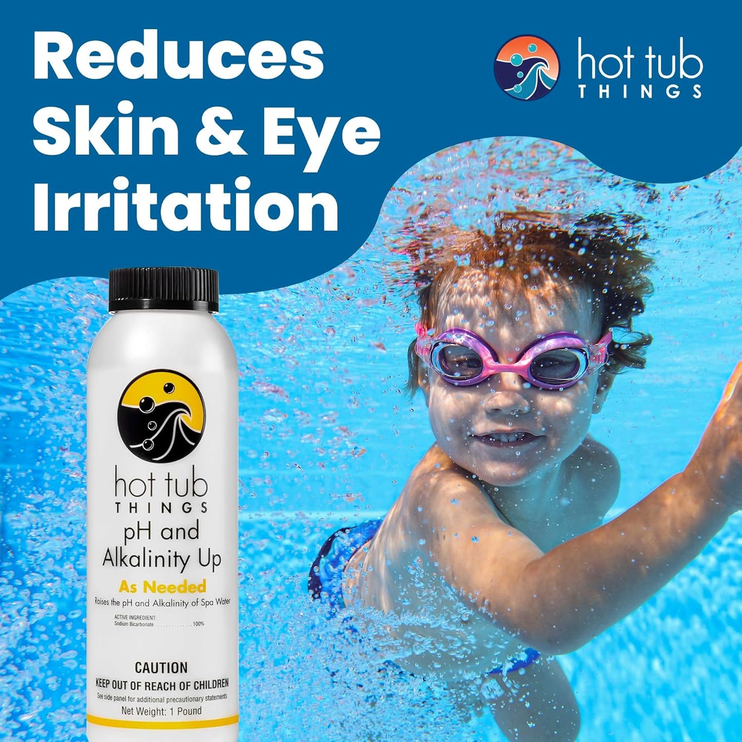 1 Hot Tub Things pH Up & Alkalinity Increaser for Hot Tub, Pool & Spa pH Plus & Alkaline Up, Alkalinity Booster