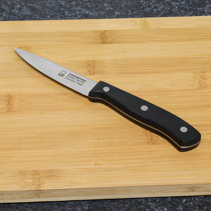 Chef Craft Select Paring Knife, 4 Inch Blade, 8 Inches in Length, Stainless Steel/Black