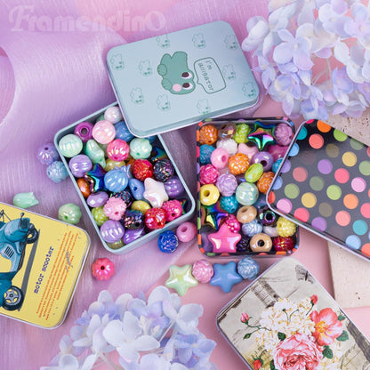 Framendino, 10 Pack Metal Tin Empty Trinket Jewelry Coin Boxes with Lid 10 Styles