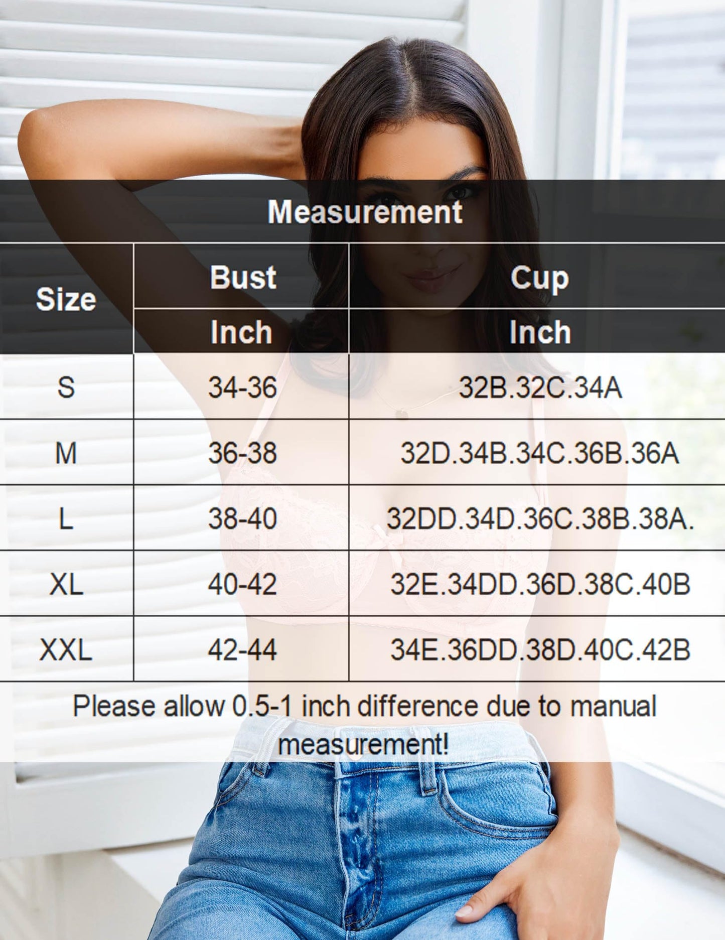 Avidlove Women's Sexy Lace Bra Sheer Balconette Underwire Unlined Everyday Bras Lingerie