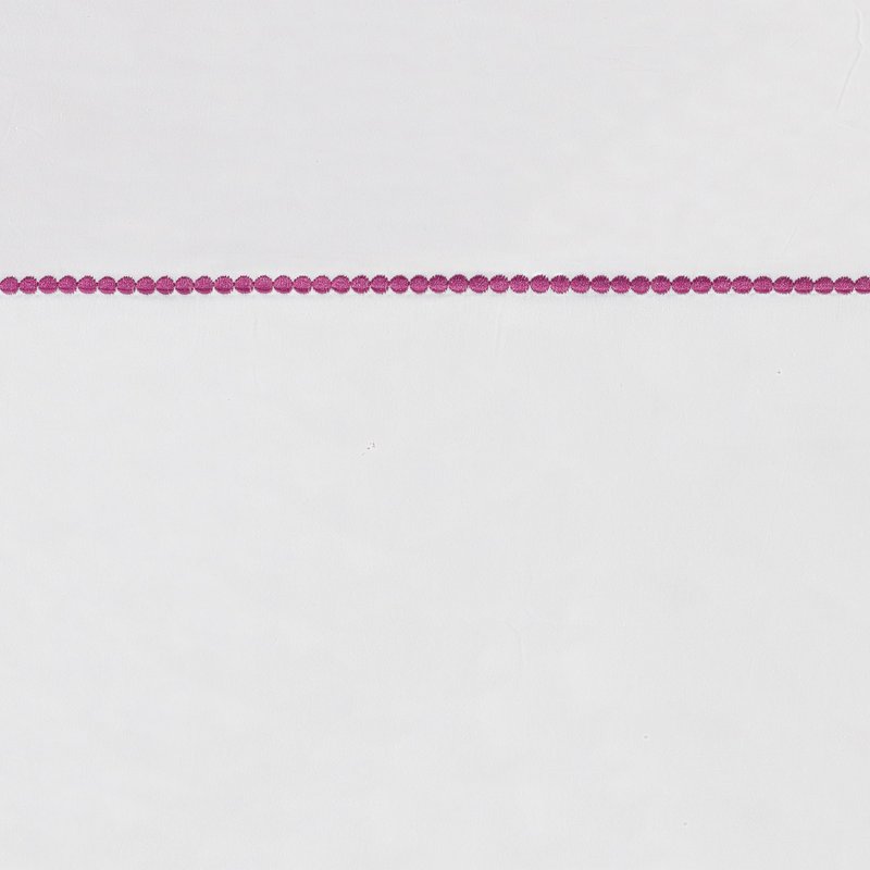 kate spade new york Dot Queen Sheet Set, 300 Thread Count and 100% Cotton, All Season 4 Piece Bedding Set, Machine Washable, White and Pink