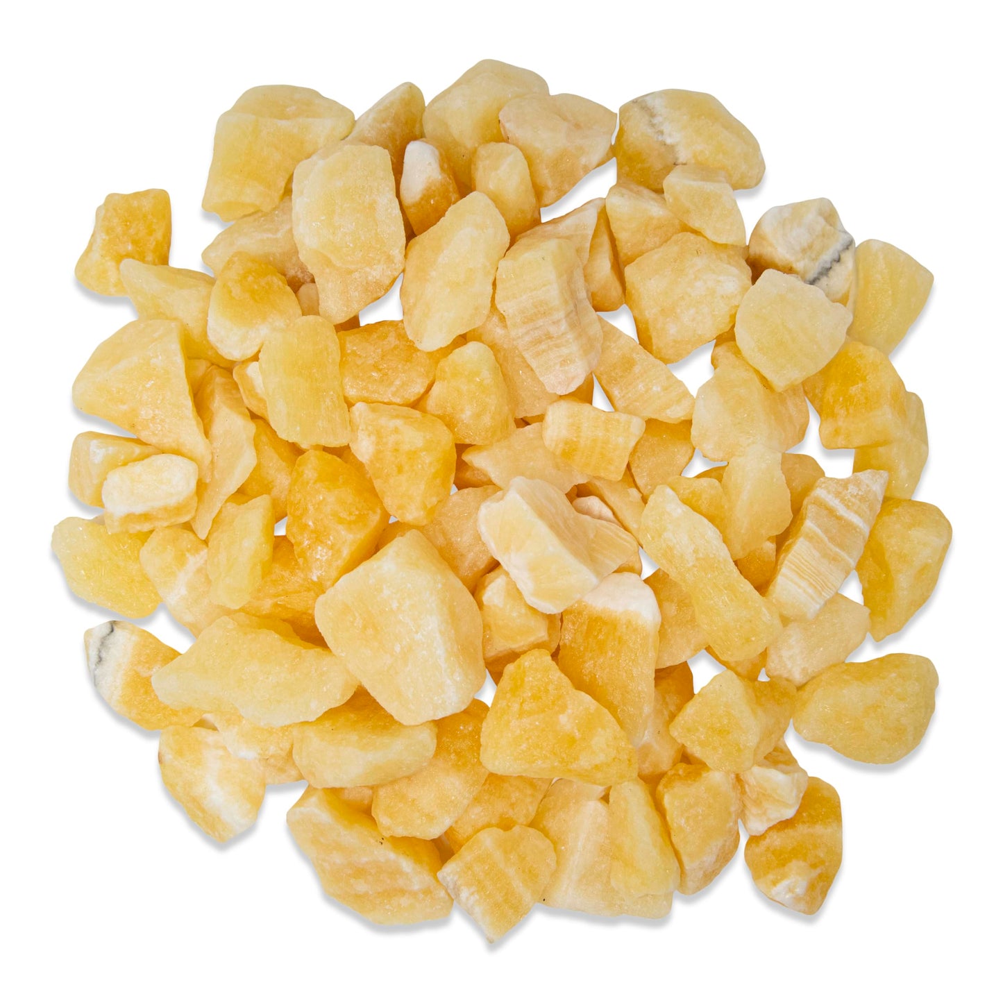 1/2 lb Orange Calcite Rough Stones - Natural Raw Crystals for Tumbling Cabbing Polishing Wire Wrapping Lapidary & Jewelry Making - Fountain Decoration Rocks - Reiki Yoga & Wicca Healing - Bulk Rocks