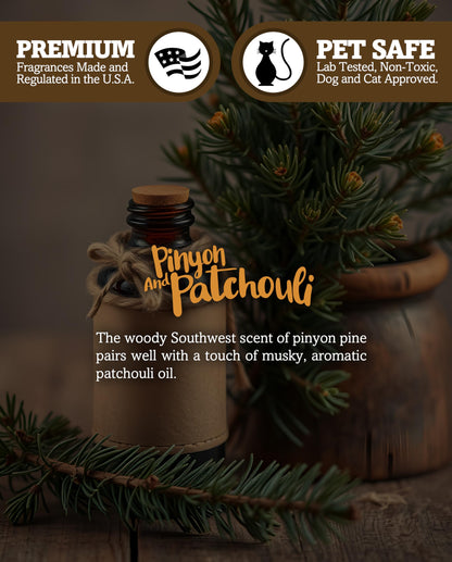 Pinyon & Patchouli Premium Tealight Candles Bulk Pack - Highly Scented with Essential Oils - 24 White Tea Lights - Beautiful Candlelight - Made in the USA - Incense & Earth Collection