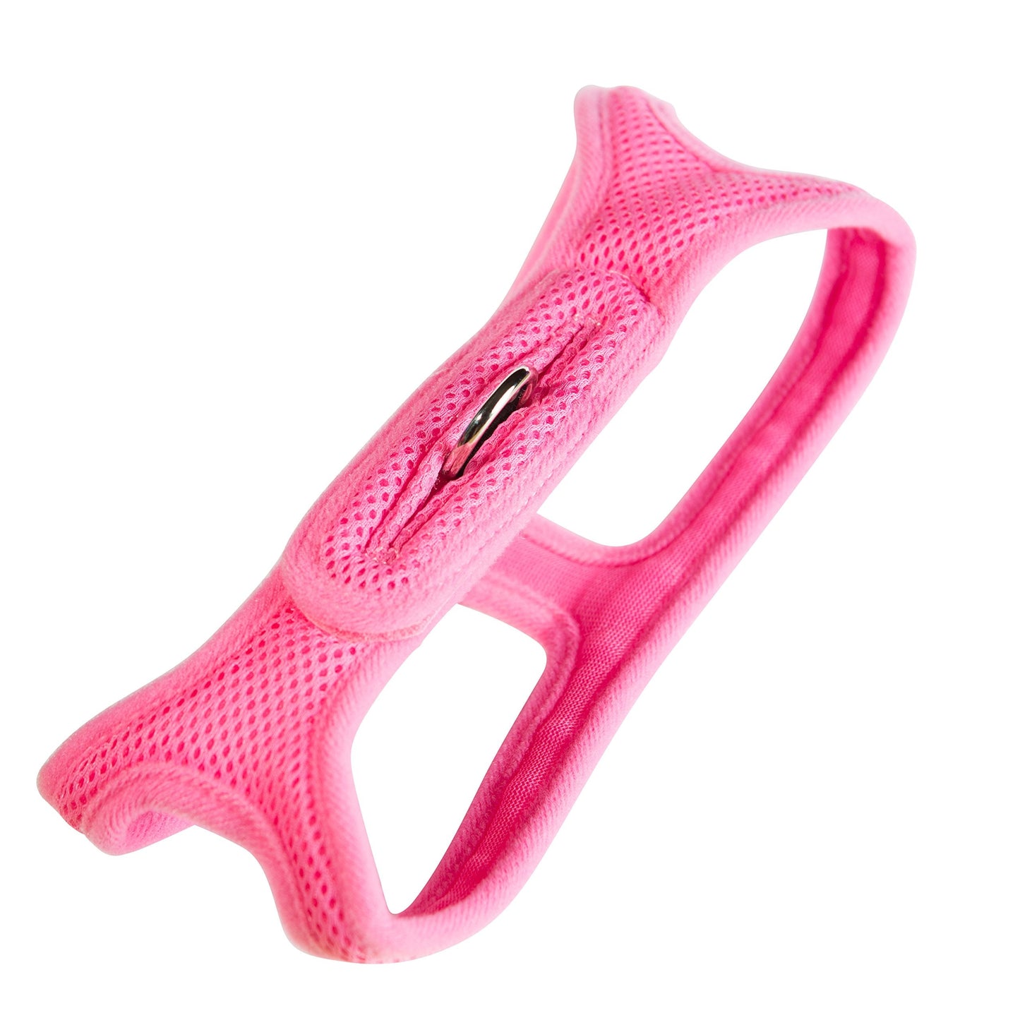 ChokeFree Velpro Mesh Pet Shoulder Harness Collar, 13"-14", Pink