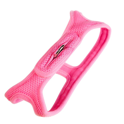 ChokeFree Velpro Mesh Pet Shoulder Harness Collar, 13"-14", Pink
