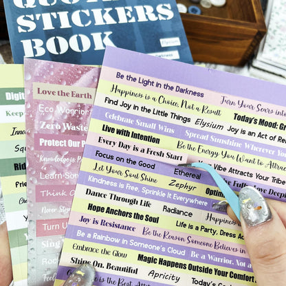 PRSTINCOL 2346PCS Quote Stickers,48 Sheets Scrapbook Supplies Kit Word Stickers for Journaling, Card Making, Vision Board Supplies for Adults Crafting