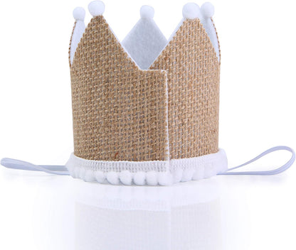 Ofishally One Crown for 1st Birthday - Party Favor Hat, Photo Booth Prop