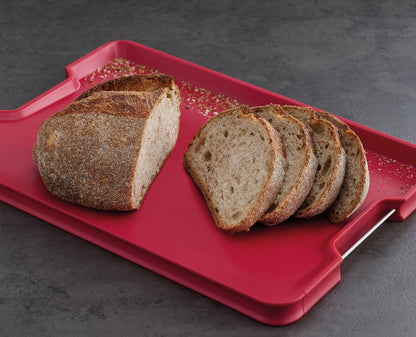 Joseph Joseph Cut&Carve Plus Multi-Function Cutting Board, X-Large, Red