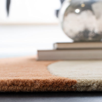 SAFAVIEH Rodeo Drive Collection Runner Rug - 2'6" x 20', Gold, Handmade Mid-Century Modern Abstract Wool, Ideal for High Traffic Areas in Living Room, Bedroom (RD863A)