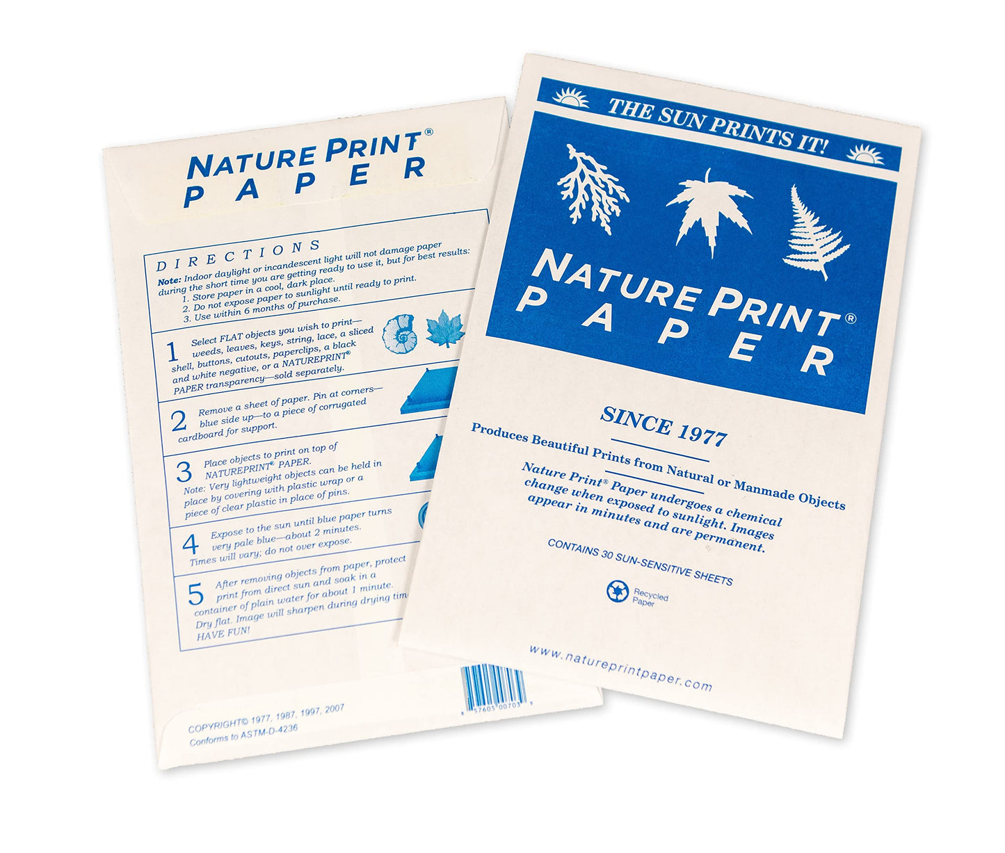 Nature Print Paper - 5 x 7 inch - Pack of 30