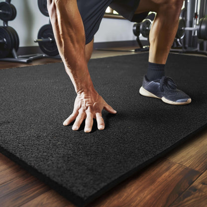 Mohawk Home Heavy Duty Rubber Stall Mat - Gym Floor- Under Dog Crate - All Purpose Utility 3' x 4' - 1/2" Thick (Pack of 10)