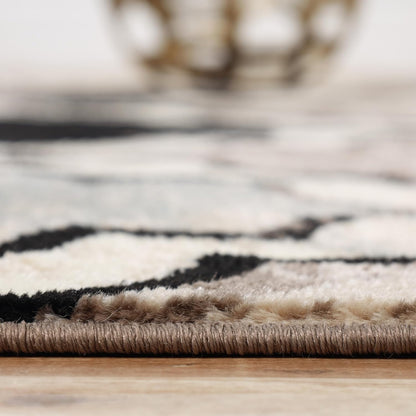 5' 5' Superior Indoor Large Area Rug, Jute Backed, Perfect for Living/Dining Room, Bedroom, Office, Kitchen, Entryway