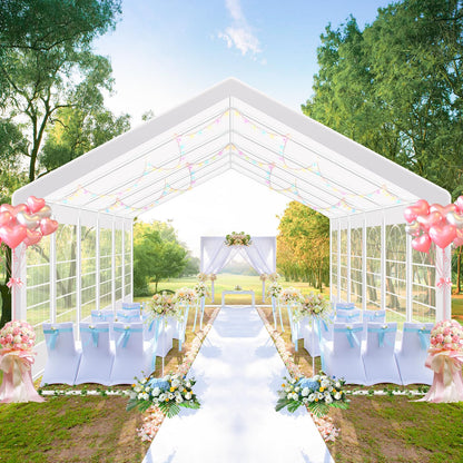 COBIZI 20x30 Outdoor Heavy Duty Party Tent Wedding Canopy with Removable Sidewalls & Storage Bags, Carpas para Fiestas Large Commercial Event Shelter for Patio, Garden UV50+ Waterproof White