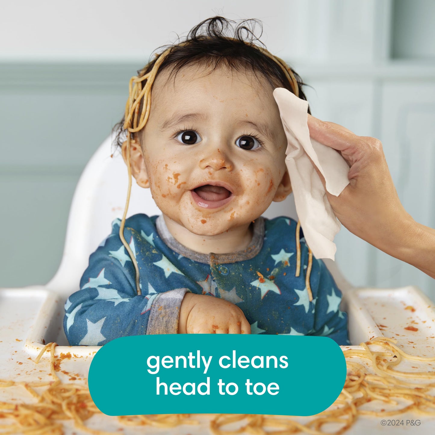 Pampers Baby Wipes, Complete Clean Baby Fresh Scented Wipe, Gently Cleans Head to Toe, 72 Total (1 Flip-Top Packs)