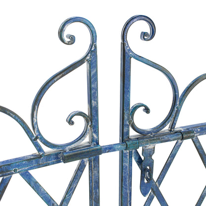 Safavieh PAT5012C Outdoor Collection Beatrix Victorian Antique Blue Arbor