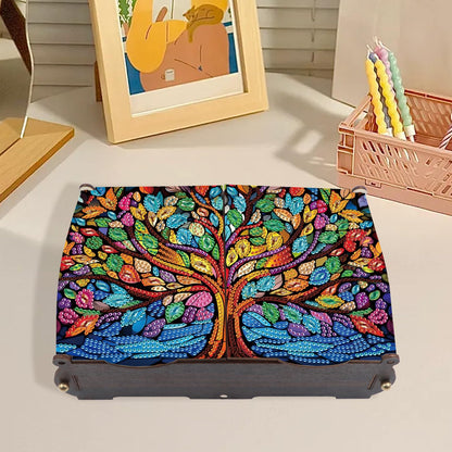 Tontut Diamond Painting kit Storage Box, Tree DIY Multifunctional Handmade Storage Box for Home Holiday Gifts